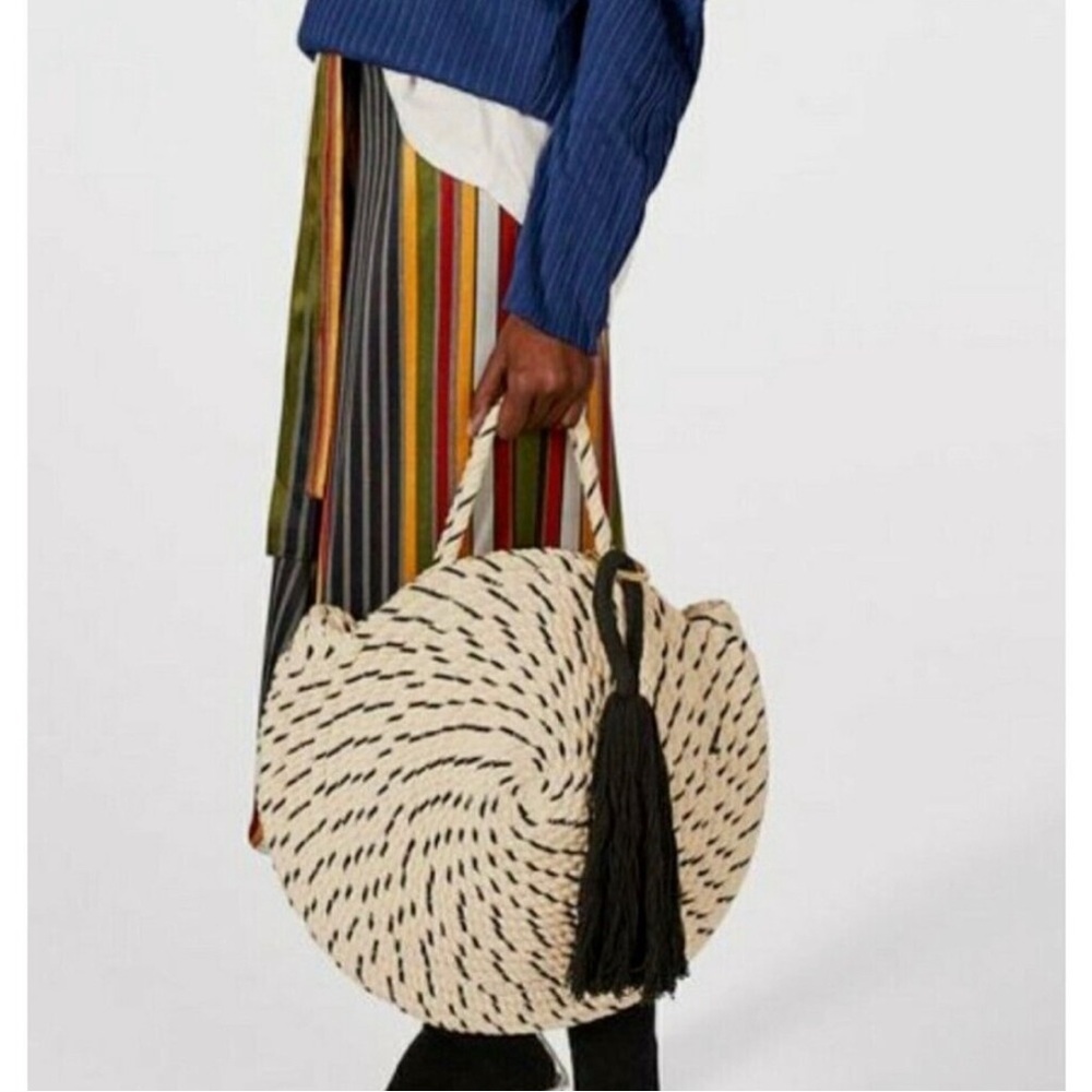 Limited Edition Zara Braided Cotton Tote